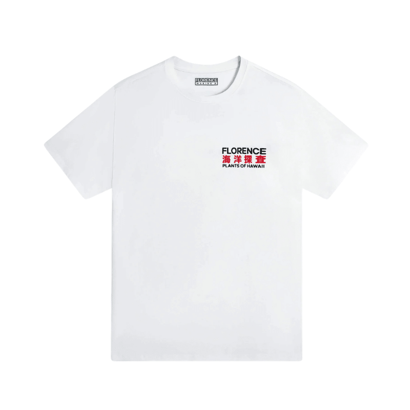 Florence Marine X T-Shirt Heliconia (Small-XLarge) White - Must-Have for Surfers