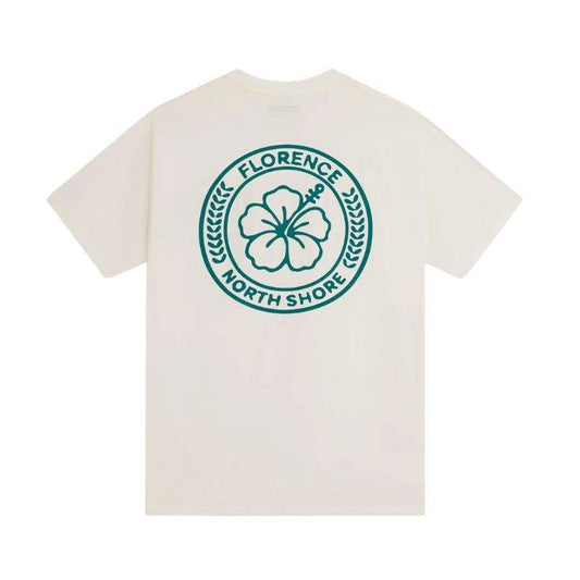 Florence Marine X T-Shirt Medallion (Small - XXLarge) Off White - Must - Have for Surfers