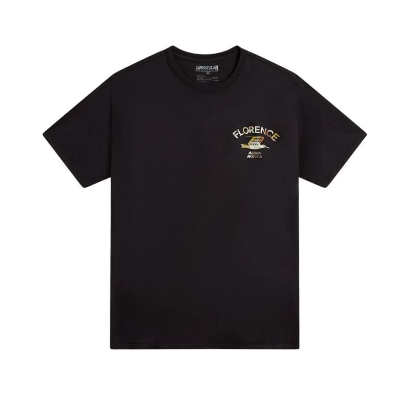 Florence Marine X T-Shirt NUI LOA (Large - XXLarge) Black - Must - Have for Surfers