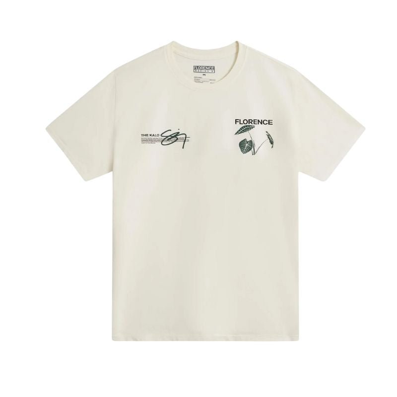 Florence Marine X T-Shirt Sig Zane Kalo (Small - XLarge) Off White - Must - Have for Surfers
