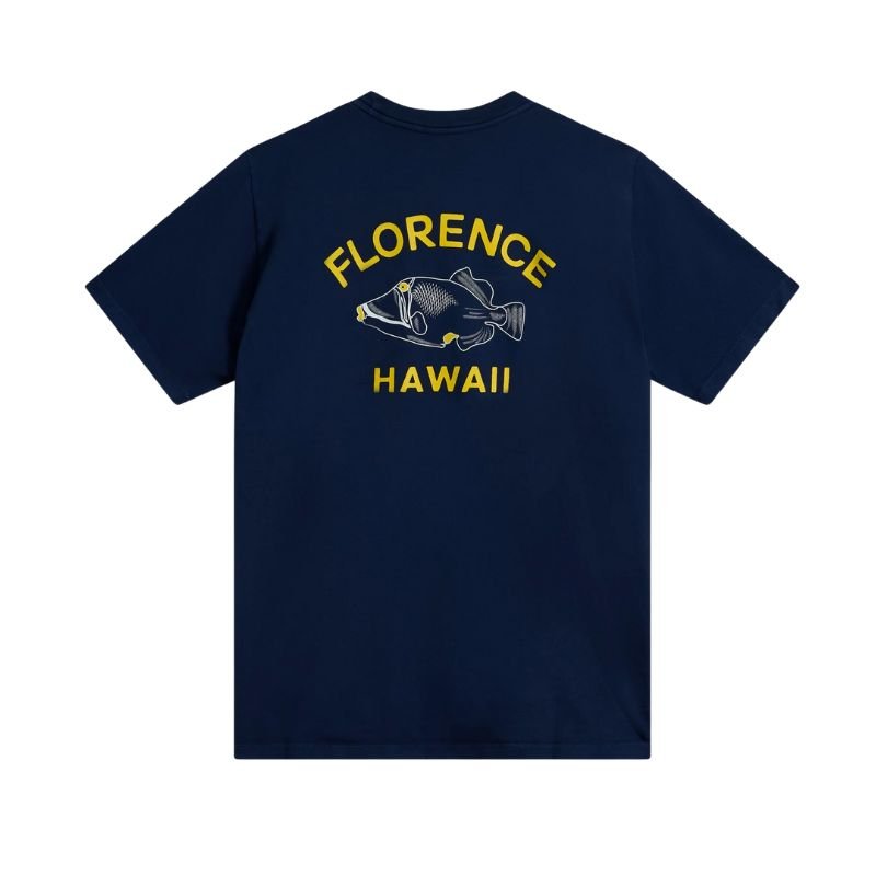 Shop FLORENCE MARINE X State Fish T-Shirt Navy Hawaii