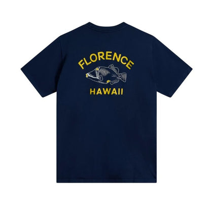 Florence Marine X T-Shirt State Fish (Small - XL) Navy - Must - Have for Surfers