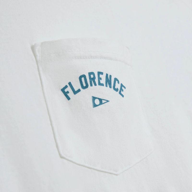 Florence Marine X T-Shirt Vela Pocket (Small - XLarge) White - Must - Have for Surfers