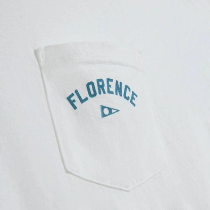 Florence Marine X T-Shirt Vela Pocket (Small - XLarge) White - Must - Have for Surfers