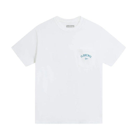 Florence Marine X T-Shirt Vela Pocket (Small - XLarge) White - Must - Have for Surfers