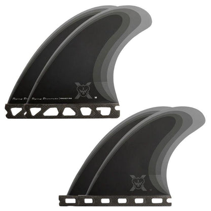 Flying Diamonds FDX1 Tri Quad Fin Set (Med - Large) - Must - Have for Surfers