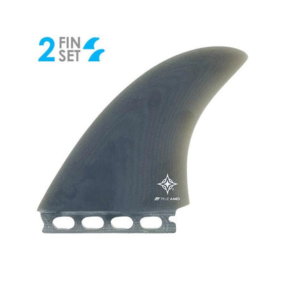 Futures Compatible TWINS True Ames Wayne Rich Solid Fiberglass Smoke - Must - Have for Surfers