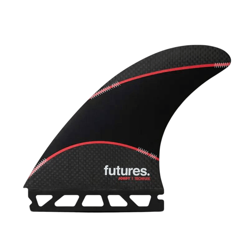 FUTURES 3-Fin Jordy Signature TechFlex Large Rake Template Black/Red ...