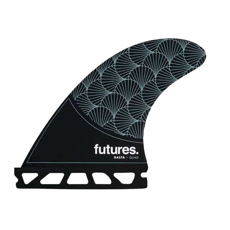 FUTURES Rasta Quad Medium Honeycomb Black Teal Neutral Template - SHOP SURF ACC. - [Surfboards Surf Shop and Clothing Boutique Honolulu]