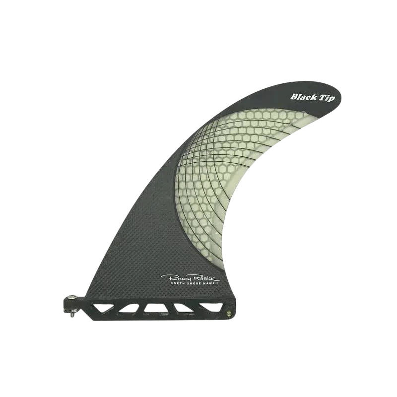 Randy Rarick BLACK TIP FLEX Longboard Fin 7.5"-10.0" Carbon Super Flex Tip -1
