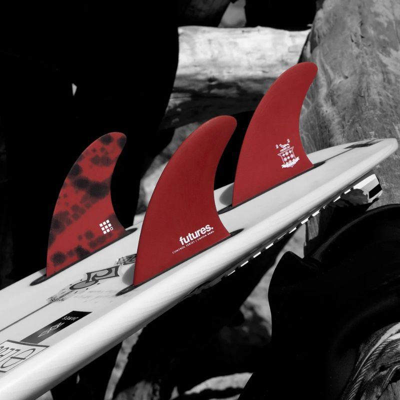 Futures THRUSTER Coffin Fiberglass Red/Black