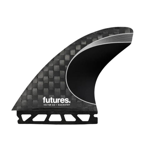 Futures Vector 3/2 Blackstix thruster fins Hawaiian South Shore
