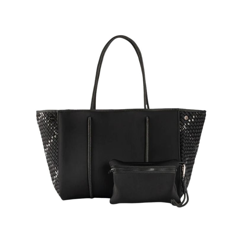 HA Tote Bag Grayson Noir Woven Black - Must - Have for Surfers