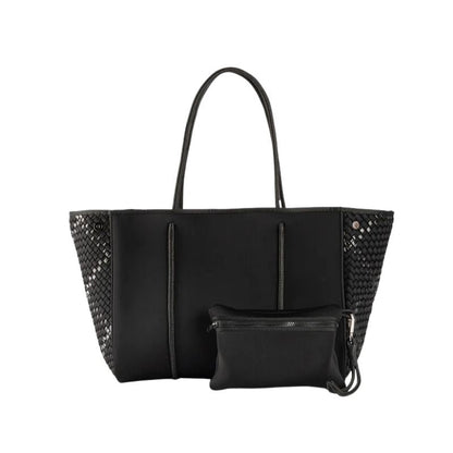 HA Tote Bag Grayson Noir Woven Black - Must - Have for Surfers