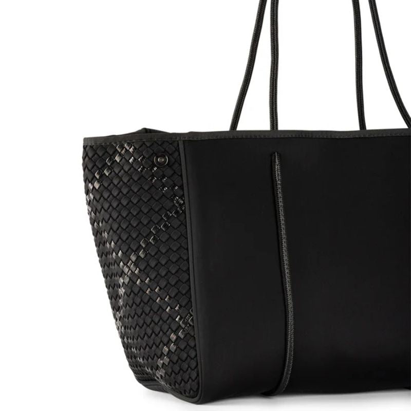 HA Tote Bag Grayson Noir Woven Black - Must - Have for Surfers
