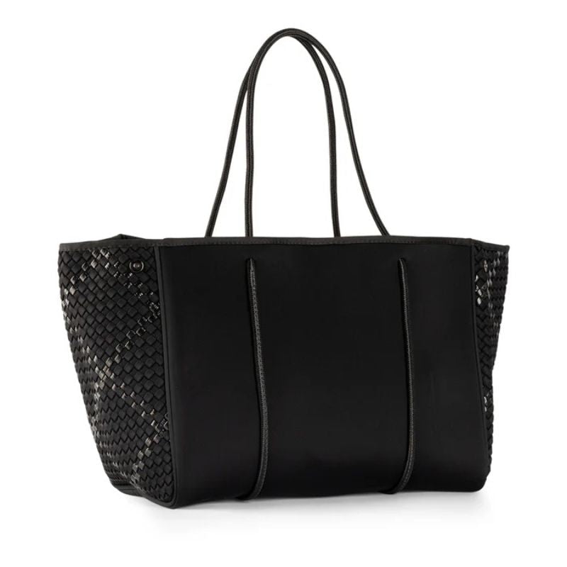 HA Tote Bag Grayson Noir Woven Black - Must - Have for Surfers