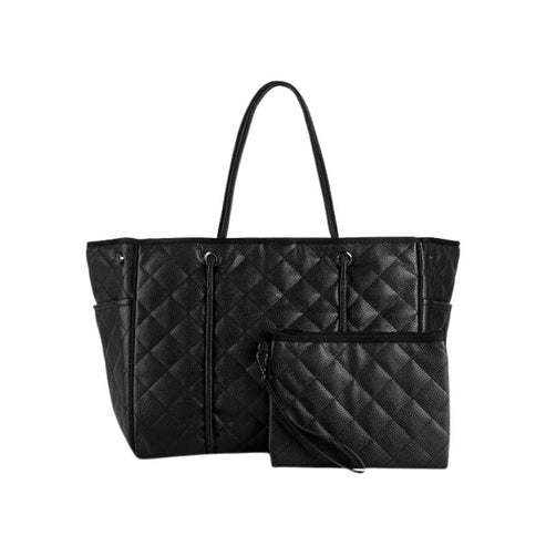 Haute Grayson Solo Quilted tote bag black