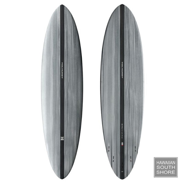 Harley Ingleby MID 6 MINI (6’4-6’8) 5 Fin FCS 2 Thunderbolt Black Gray Carbon SHOP SURFBOARDS Surf and Clothing Boutique Honolulu