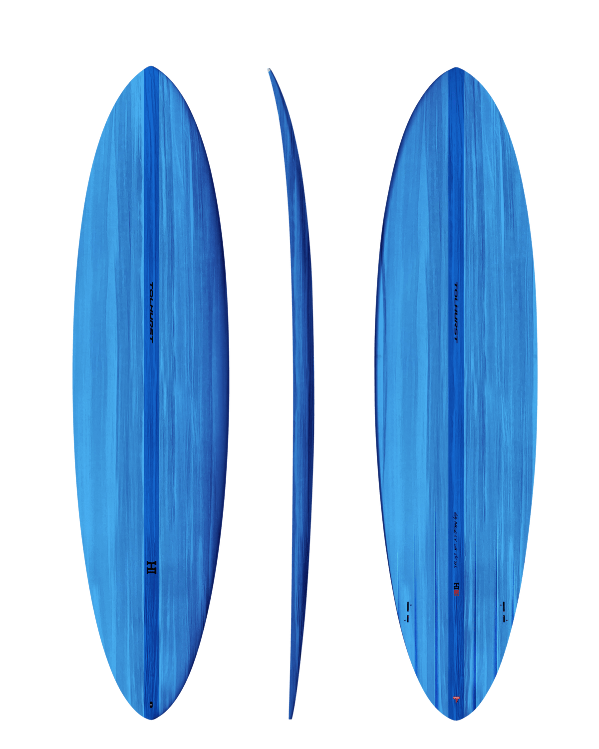 Thunderbolt Harley Ingleby MID 6 Mini Twin surfboard in Ocean Blue, official Thunderbolt product photo