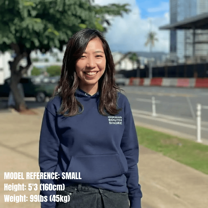 HawaiianSouthShore Hoodie Surf Supply (Small - XLarge) Navy - Must - Have for Surfers