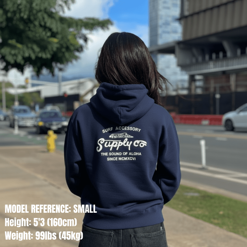 HawaiianSouthShore Hoodie Surf Supply (Small - XLarge) Navy - Must - Have for Surfers