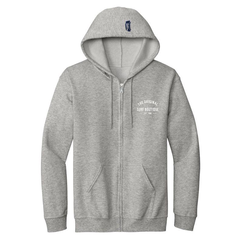 HawaiianSouthShore Hoodie Zip 1996 (Small -XLarge) Grey 2 - Must-Have for Surfers