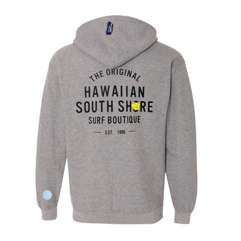 Hawaiian South Shore Hoodie Zip 1996 in grey