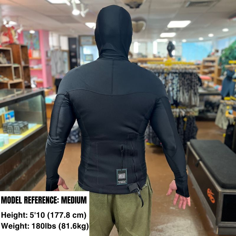 HawaiianSouthShore Hybrid Hooded Wet Rash w/ Thumbhole (Small - XXLarge) - Must - Have for Surfers