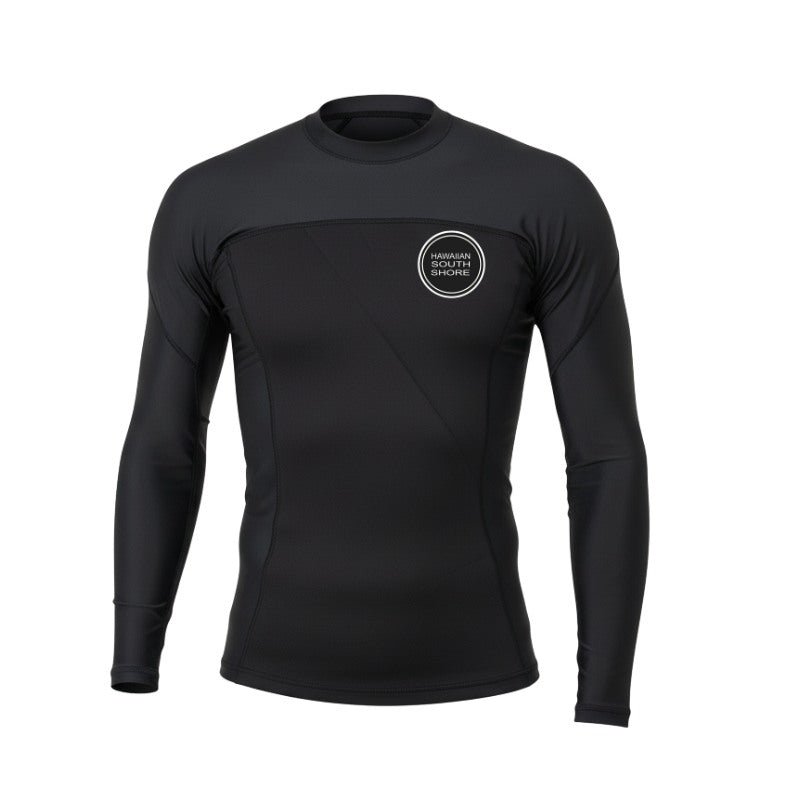 HawaiianSouthShore Hybrid Wet/RashGuard Ltd. (Small - XXLarge) Black - Must - Have for Surfers