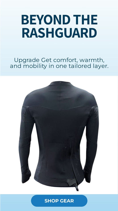 HawaiianSouthShore Hybrid Wet/RashGuard Ltd. (Small - XXLarge) Black - Must - Have for Surfers