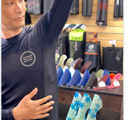 HawaiianSouthShore Hybrid Wet/RashGuard Ltd. (Small - XXLarge) Black - Must - Have for Surfers