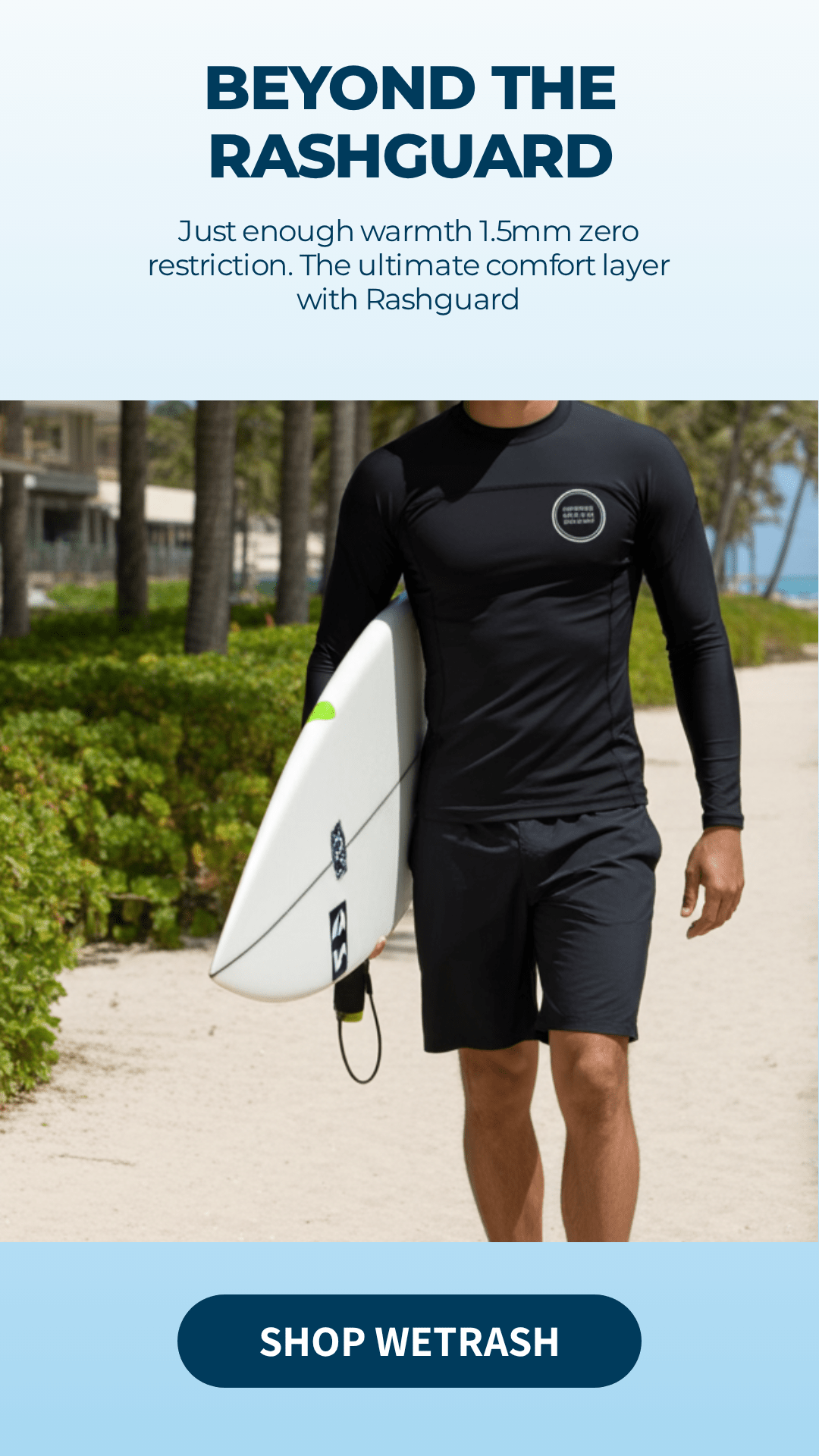 HawaiianSouthShore Hybrid Wet/RashGuard Ltd. (Small - XXLarge) Black - Must - Have for Surfers