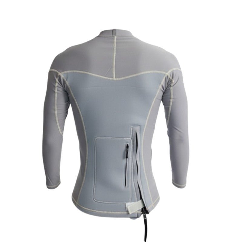 HawaiianSouthShore Hybrid Wet/Rashguard Ltd. (Small - XXLarge) Grey - Must - Have for Surfers
