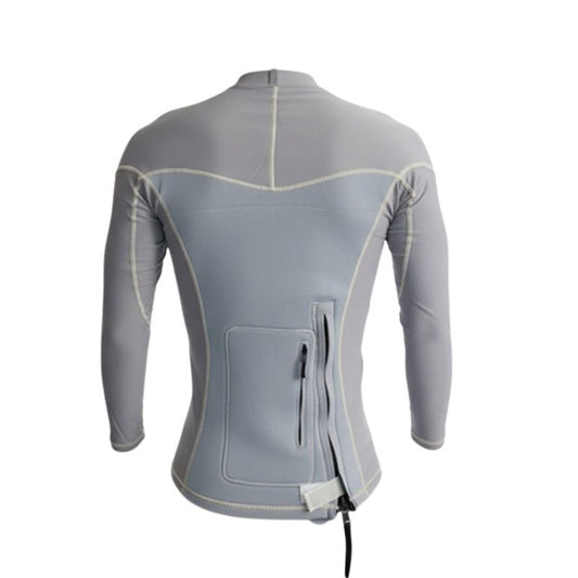 HawaiianSouthShore Hybrid Wet/Rashguard Ltd. (Small - XXLarge) Grey - Must - Have for Surfers