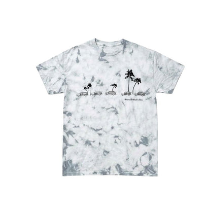 HawaiianSouthShore Kids T-Shirt Car & Palm 2 Made in Hawaii (XSmall-Large) Silver - Must-Have for Surfers