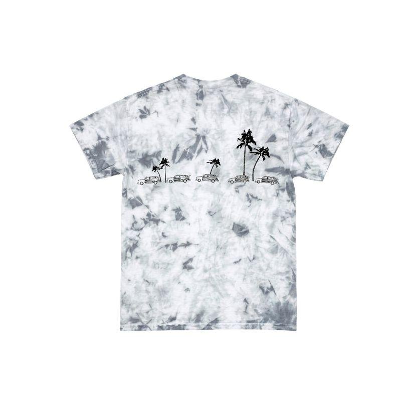 HawaiianSouthShore Kids T-Shirt Car & Palm 2 Made in Hawaii (XSmall-Large) Silver - Must-Have for Surfers