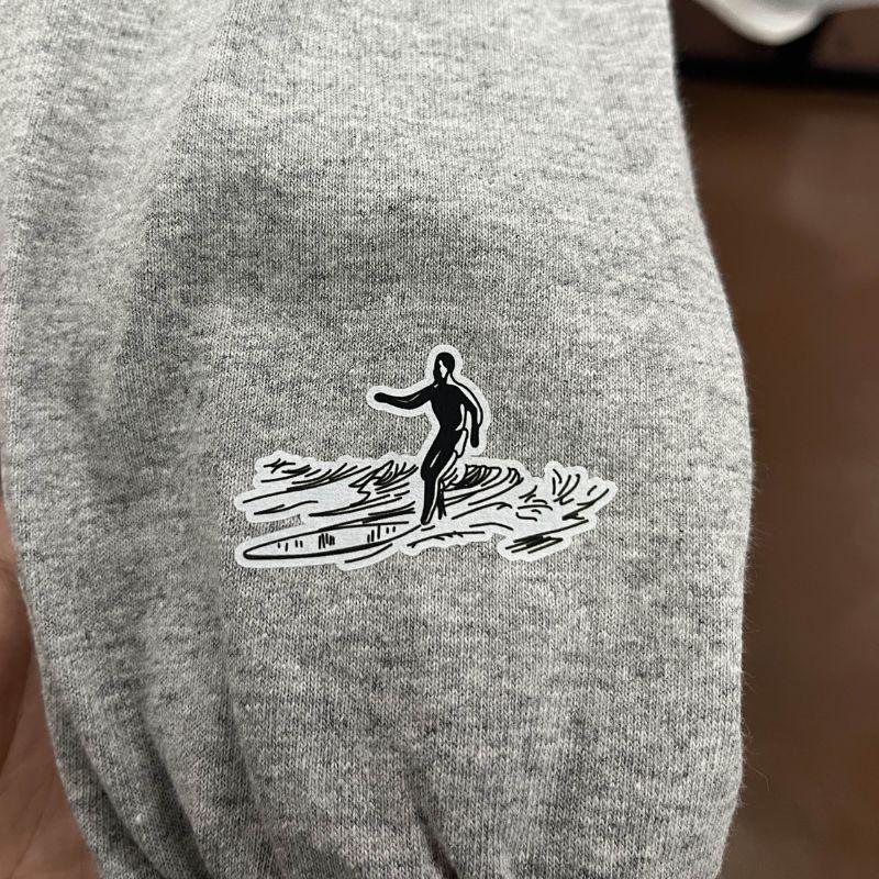 HawaiianSouthShore Long Sleeve T-Shirt Surf Supply (Small - XLarge) Grey - Must - Have for Surfers