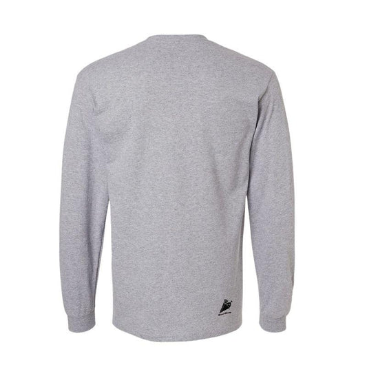 HawaiianSouthShore Long Sleeves T-Shirt JAMES SURFER (Small - Large) Grey - Must - Have for Surfers
