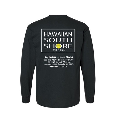 Hawaiian South Shore exclusive Surfpoint long sleeve tee black