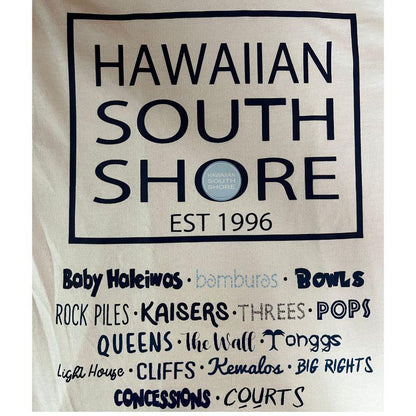 HawaiianSouthShore Longsleeves Tee SURFPOINT (Small - XLarge) White - Must - Have for Surfers