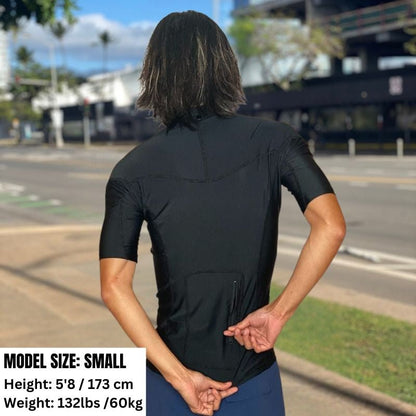 HawaiianSouthShore Rashguard Fitted (Small - XXLarge) Short Sleeves - Must - Have for Surfers
