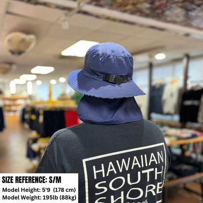 Hawaiiansouthshore Surf Hat Floral Navy - Must - Have for Surfers