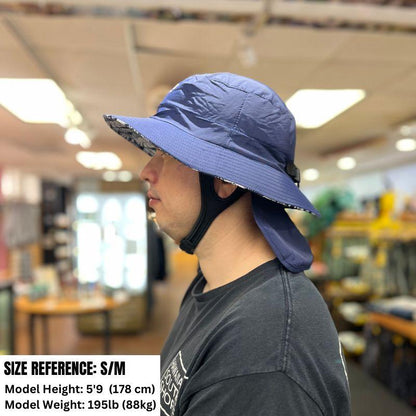 Hawaiiansouthshore Surf Hat Floral Navy - Must - Have for Surfers