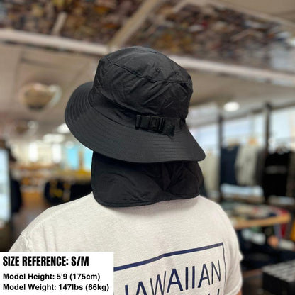 Hawaiiansouthshore Surf Hat Round Logo Black - Must - Have for Surfers