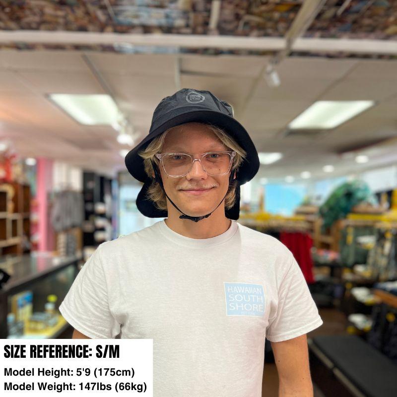 Hawaiiansouthshore Surf Hat Round Logo Black - Must - Have for Surfers