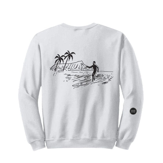 HawaiianSouthShore Sweater Crew Retro (Small - 2XLarge) - Must - Have for Surfers