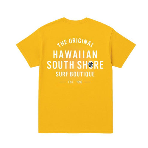 Hawaiian South Shore T-Shirt 1996 Gold Made in Hawaii