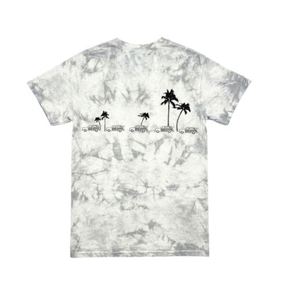 HawaiianSouthShore T-Shirt Car & Palm Dove Made in Hawaii (Small-Large) White - Must-Have for Surfers
