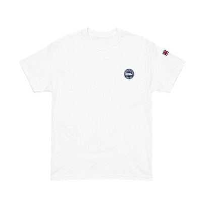 HawaiianSouthShore T-Shirt CIRCLE Made in Hawaii S-XL White - Must-Have for Surfers