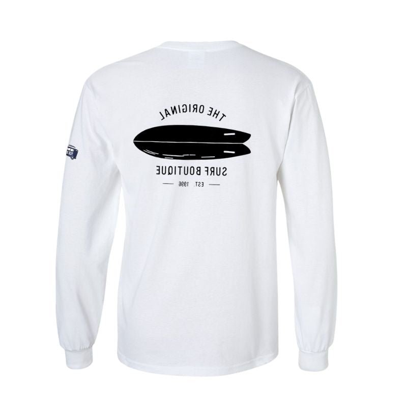 HawaiianSouthShore T-Shirt Long Sleeves TWIN BOARD Made in Hawaii (Small - Large) - Must - Have for Surfers